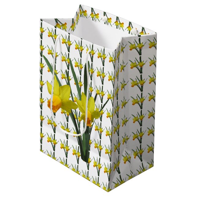 Gift Bag - Daffodil Blossoms (Front Angled)