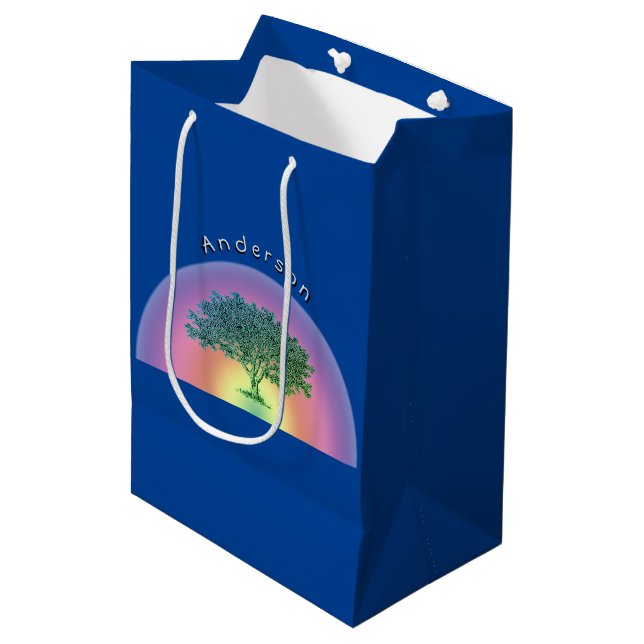 Gift Bag - Family Tree with Name (Front Angled)
