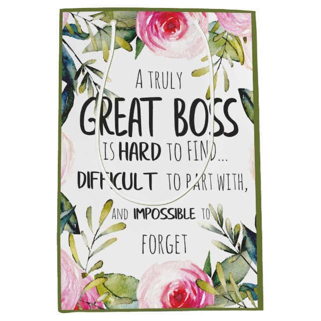 Gift Bag for Boss Christmas Principal Team Office  (Front)