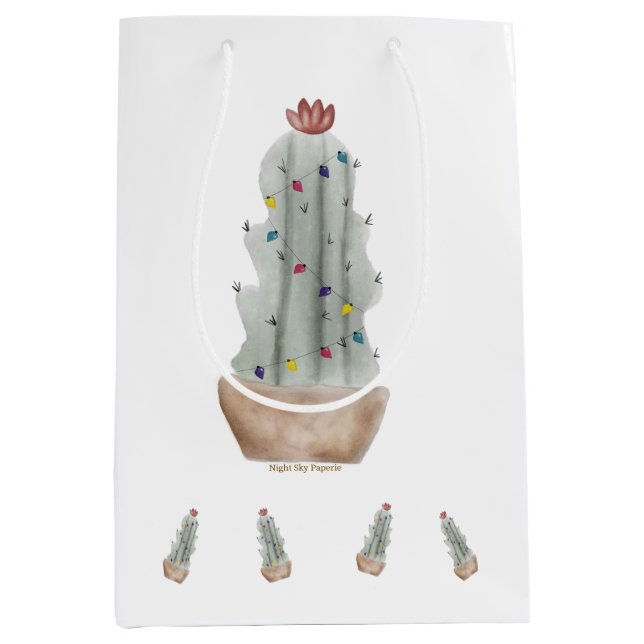 Gift Bag Holiday Cactus (Front)
