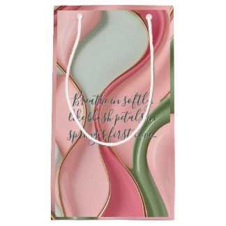 Gift bag in stylish abstract graphic