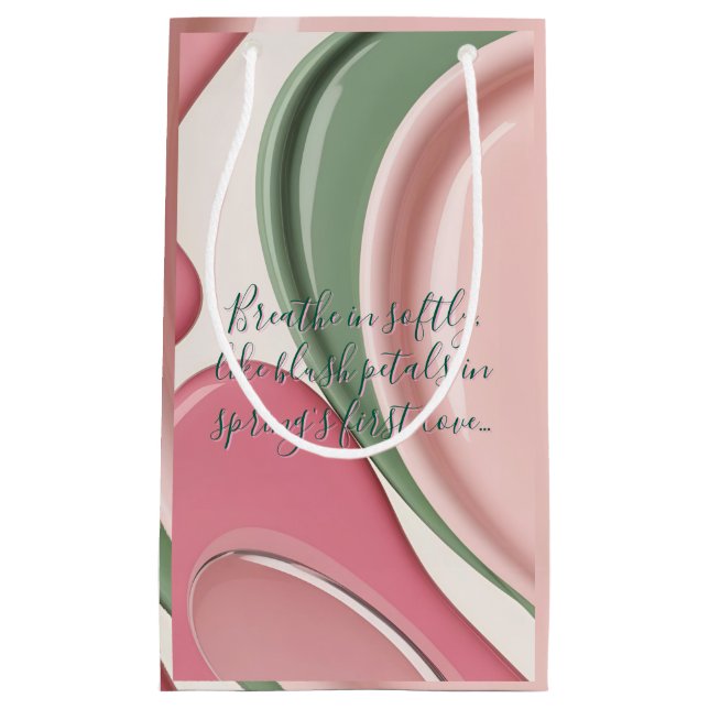 Gift bag in stylish abstract graphic (Front)