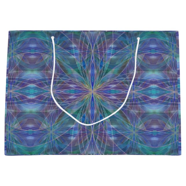 Gift Bag, “Rainbow Glass Reflections” Large Gift Bag (Front)