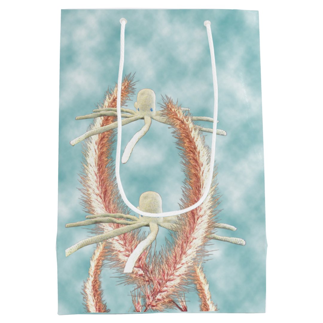 Gift Bag - Swimming Whale and Octopus (Back)