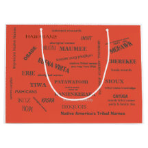 Gift Bag/Tag/ Native Tribal Names/ mmetropolim