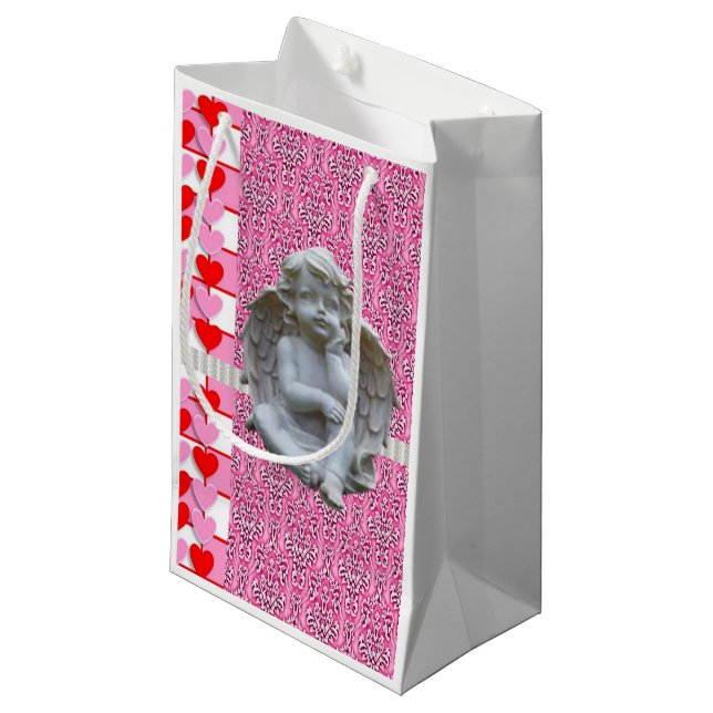 Gift Bag Valentine's Angel (Front Angled)