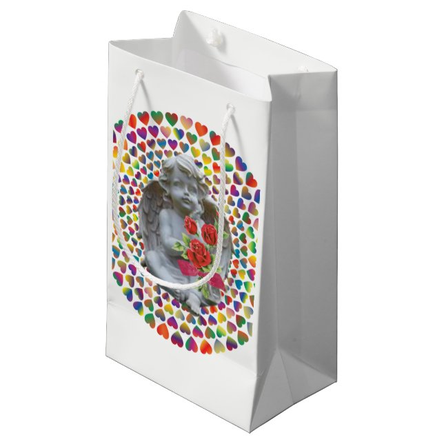 Gift Bag Valentine's Angel (Front Angled)