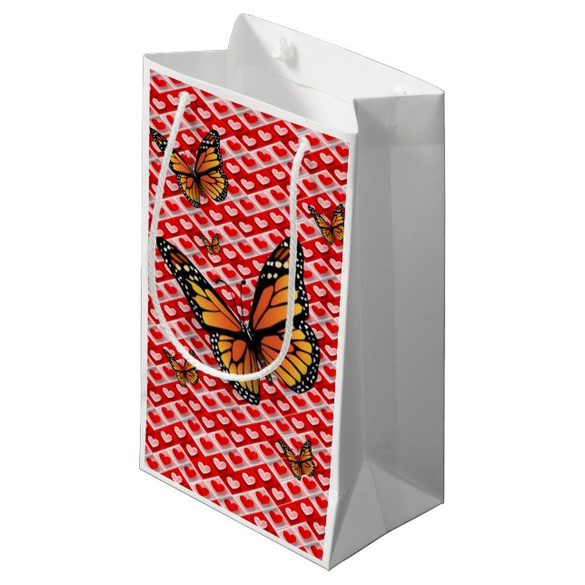 Gift Bag Valentine's Butterfly (Front Angled)