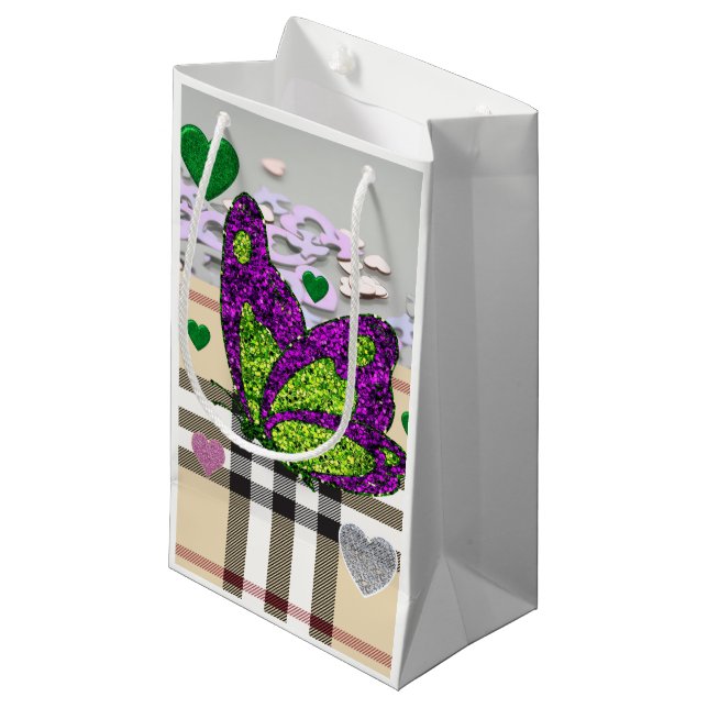 Gift Bag Valentine's Butterfly (Front Angled)