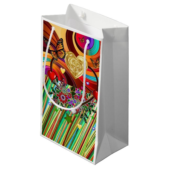 Gift Bag Valentine's Butterfly (Front Angled)