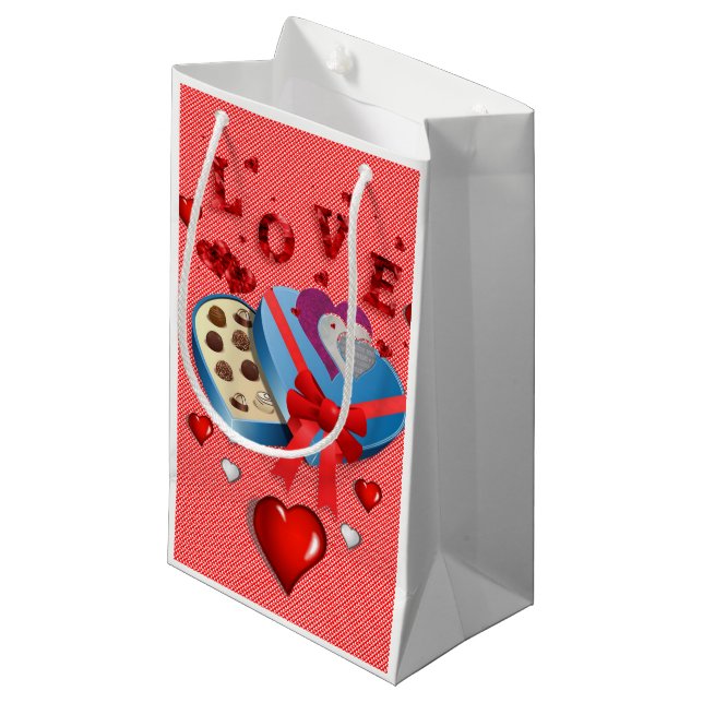 Gift Bag Valentine's Love (Front Angled)