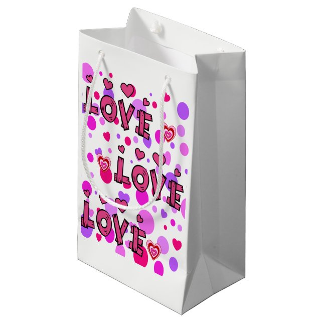 Gift Bag Valentine's Love (Front Angled)
