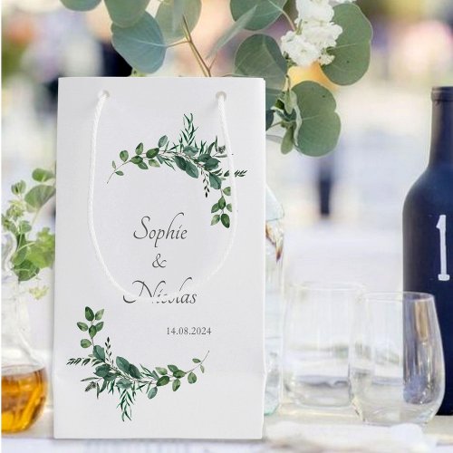 Gift bag Wedding Leaves Eucalyptus