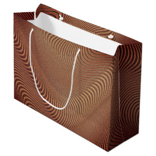 Gift Bag with Brown Art Design