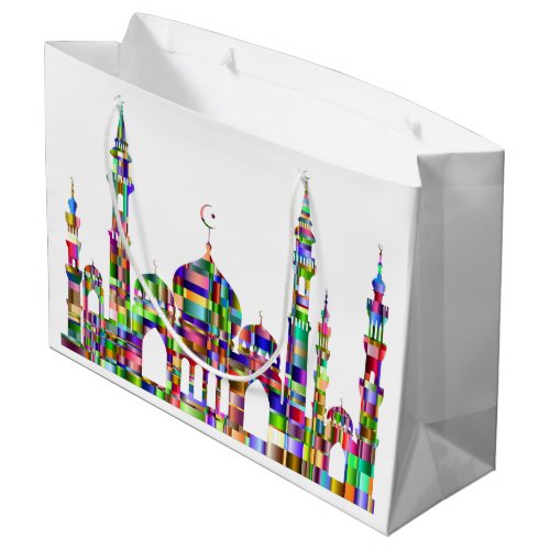 Gift Bag with colorful prism mosque design