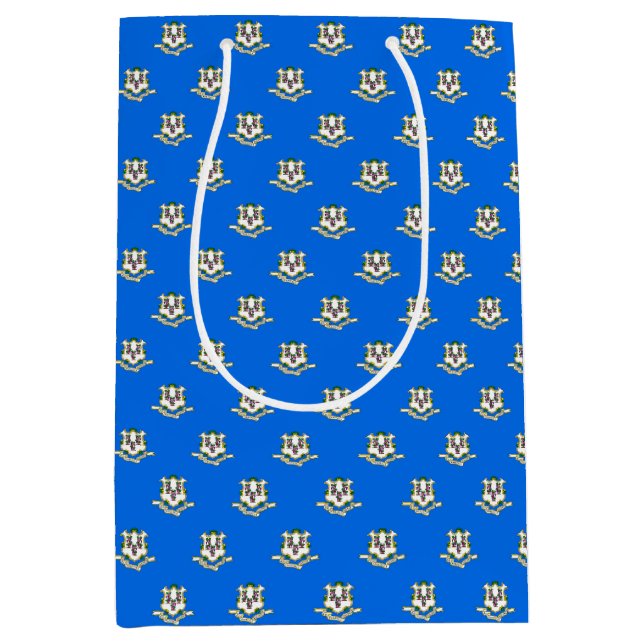 Gift Bag with Connecticut flag, USA (Front)