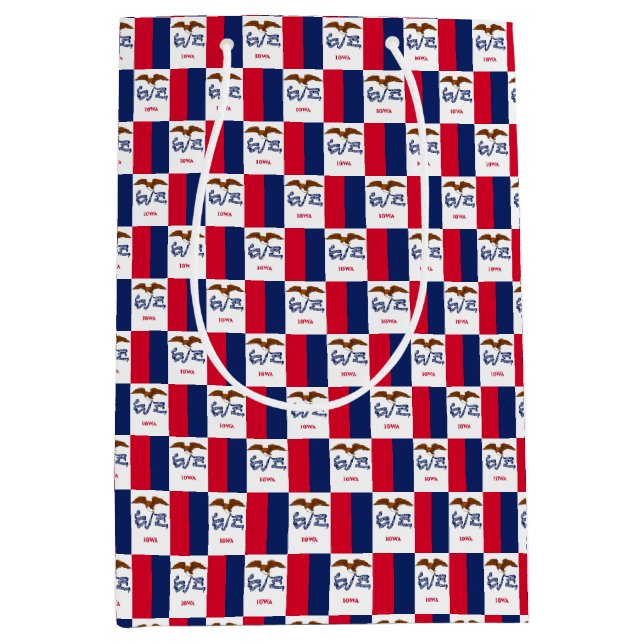 Gift Bag with flag of Iowa, USA (Front)