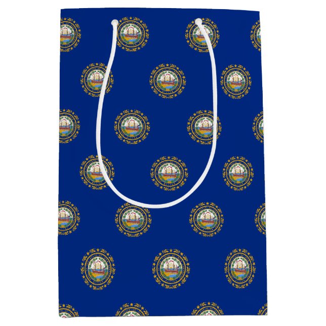 Gift Bag with flag of New Hampshire, USA (Front)