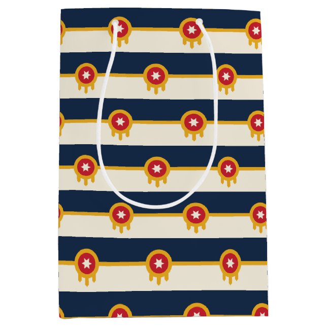 Gift Bag with flag of Tulsa, USA (Front)