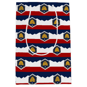 Gift Bag with flag of Utah State, USA