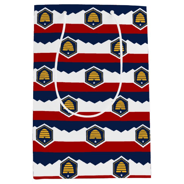 Gift Bag with flag of Utah State, USA (Front)