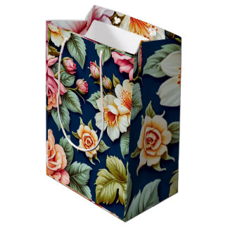 Gift Bag with Flower Design