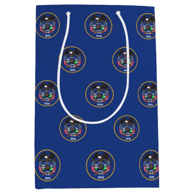 Gift Bag with old flag of Utah State, USA (Front)