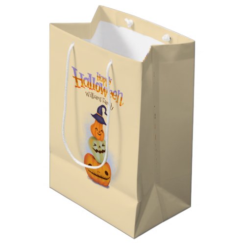 Gift Bag with the words Happy Halloween