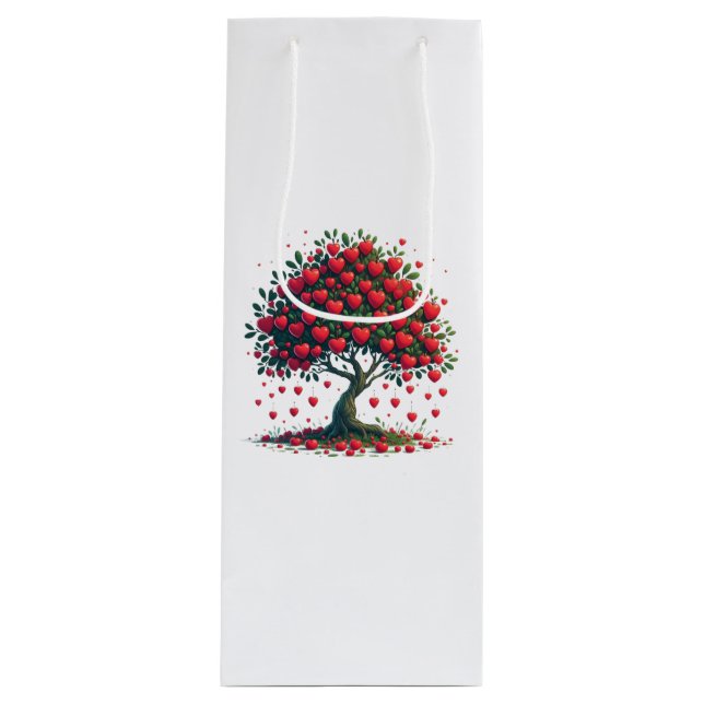 Gift bag with tree of love print (Front)