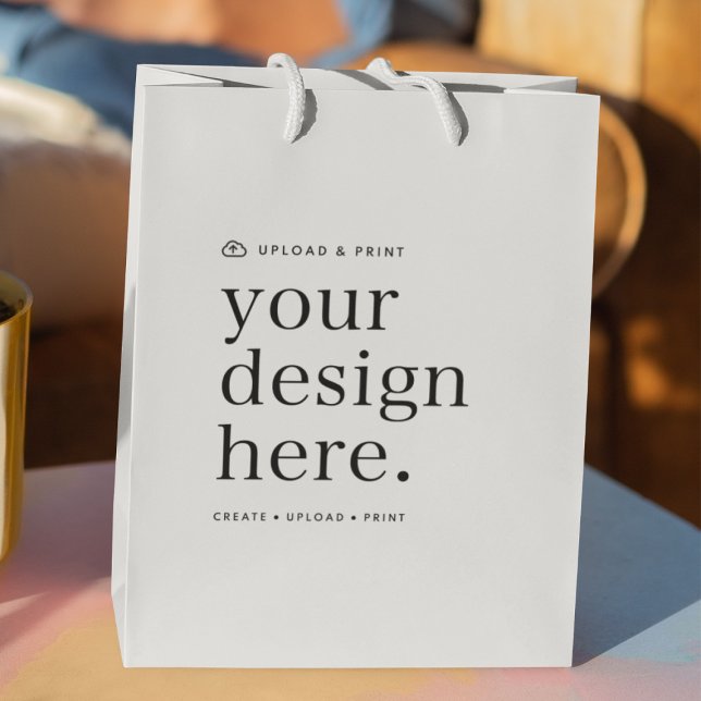 Gift Bag Your Design Upload (Versatile gift bags for business, weddings, special occasion events, gifting & more!)