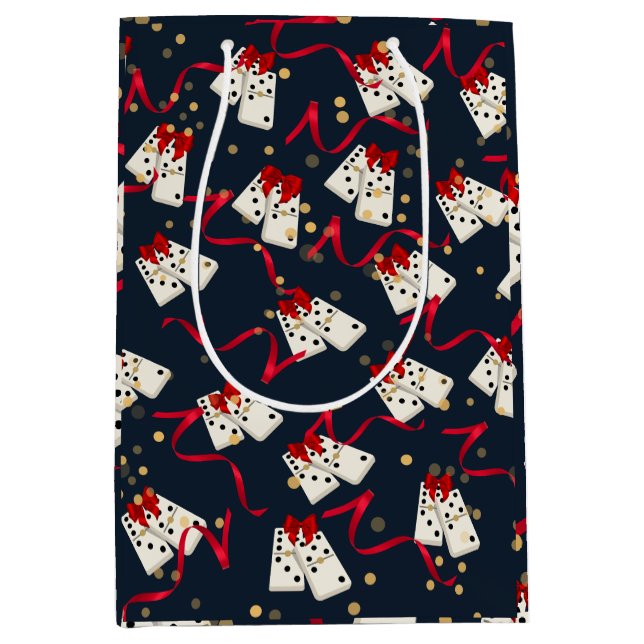 Gift Bags - Domino Design Blue (Front)