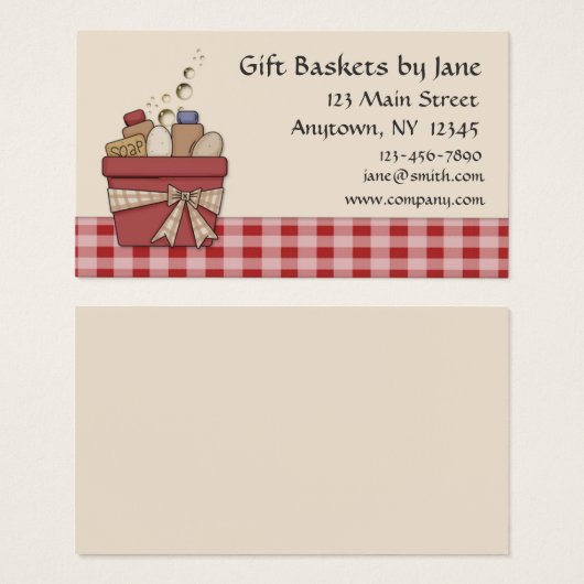 Gift Basket Business Card (Front & Back)