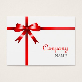 Gift Bow Business Card by Kjpargeter at Zazzle