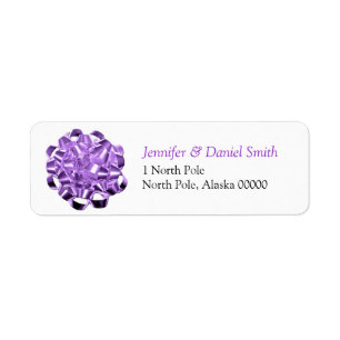 Gift Bow Christmas Self Adhesive Label