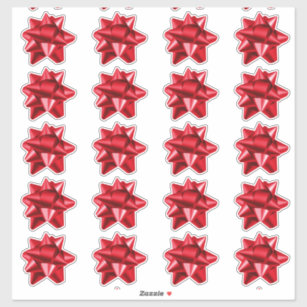 Christmas Red Bow Stickers - 445 Results