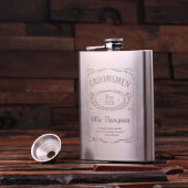 Gift Box & 8 Oz. Stainless Steel Hip Flask (Flask)