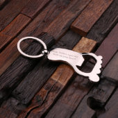 Gift Box and Steel Foot Bottle Opener Keychain (Top)