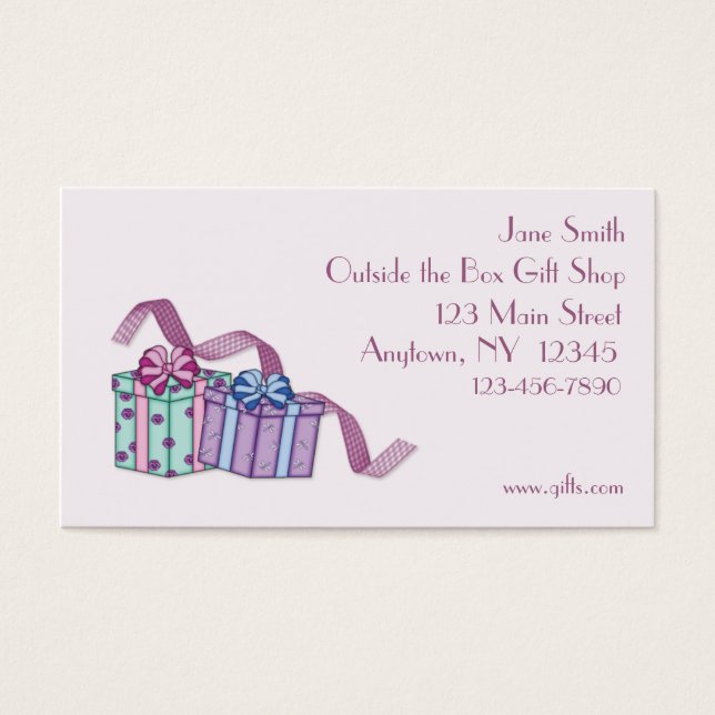 Gift Box Business Card (Front)