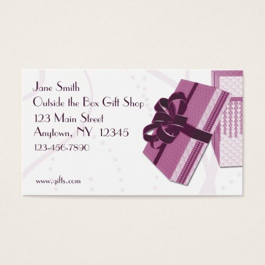 Gift Box Business Card (Front)