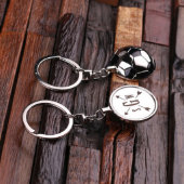 Gift Box & Classic Monogram Soccer Ball Keychain (Front / Back)