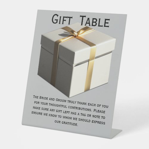 Gift Box Gift Table display sign
