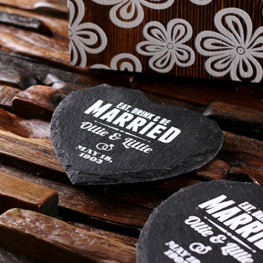 Gift Box, Heart Coasters & Stemless Wine Glasses (Top Right)