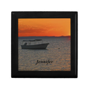 Gift Box, Jewelry Box, Fishing Boat Box