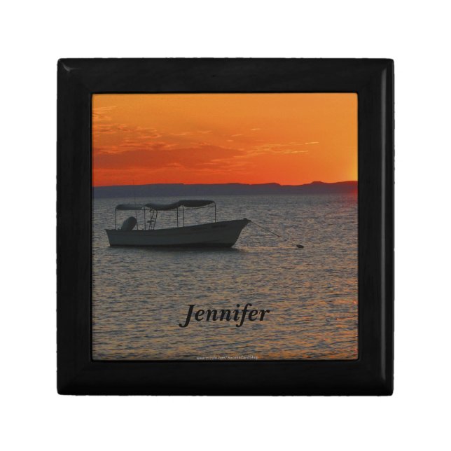 Gift Box, Jewelry Box, Fishing Boat Box (Front)