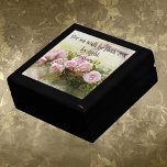 Gift Box Jewelry Keepsakes Faith Scripture<br><div class="desc">Gift box with lacquered wood keepsake jewelry or trinket  box with tile with the scripture "For we walk by faith,  not by sight."
2 Corinthians 5:7.</div>