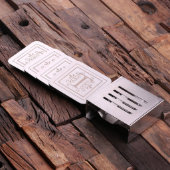Gift Box & Unique Single Initial Steel Coasters (4 Coasters)
