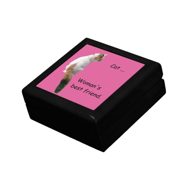 Gift Box - White Cat ... Woman's Best Friend (Side)