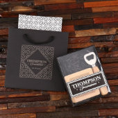 Gift Box with Bottle Opener and Wooden Coasters (Front)