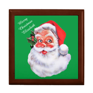 Gift Box with Child's Name Santa Claus