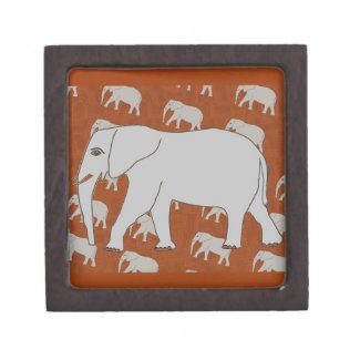 Gift Box with Elephant Design!